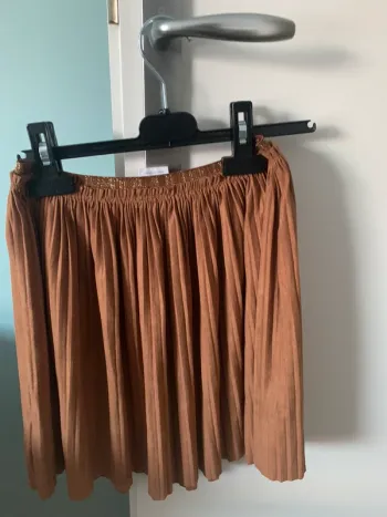 Jupe plissée velours Zara