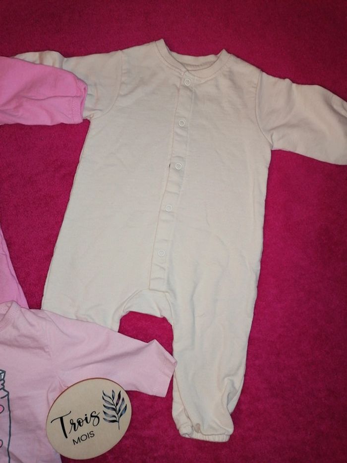 Lot 3 pyjamas léger 3 mois - photo numéro 3