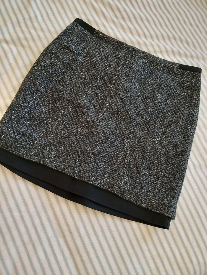 Jolie jupe chinée, taille 40 - photo numéro 3