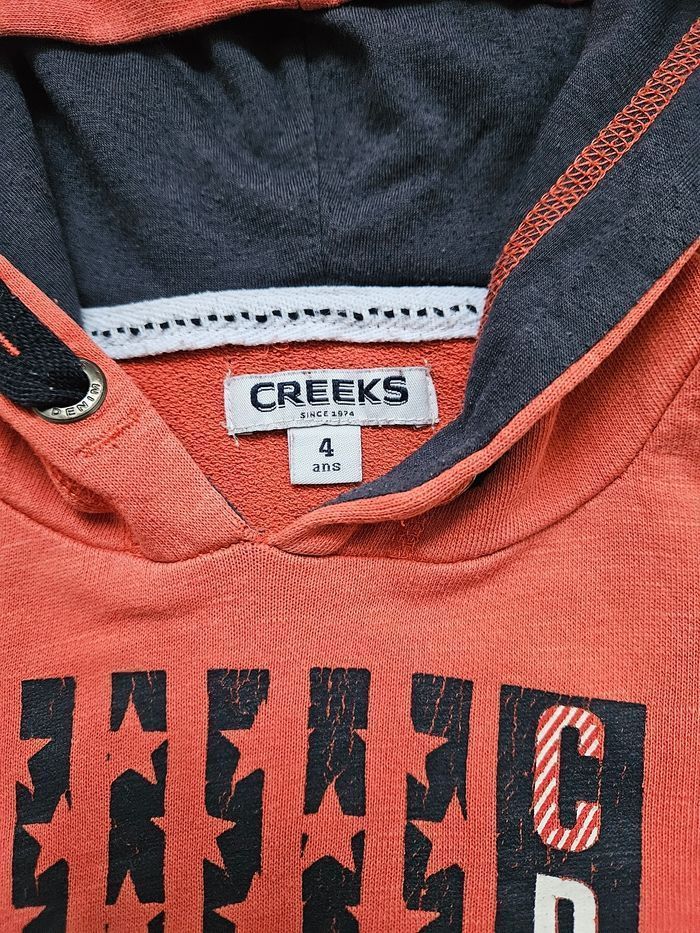 Sweat à capuche rouge Creeks 4 ans - photo numéro 3