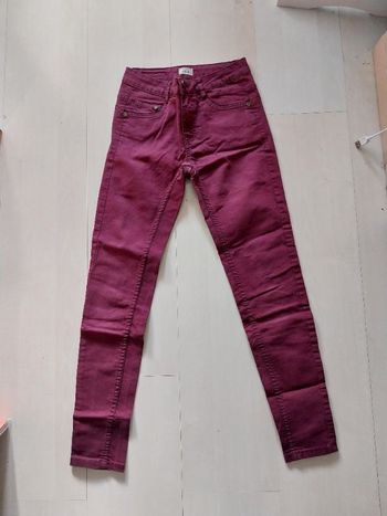 Jean femme bordeaux