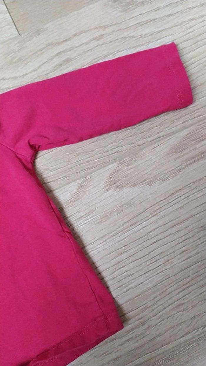 Sous pull rose fushia 6 mois - photo numéro 4