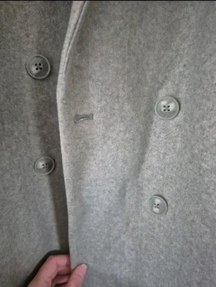 Manteau long vert pimkie avec boutons et poches - photo numéro 9