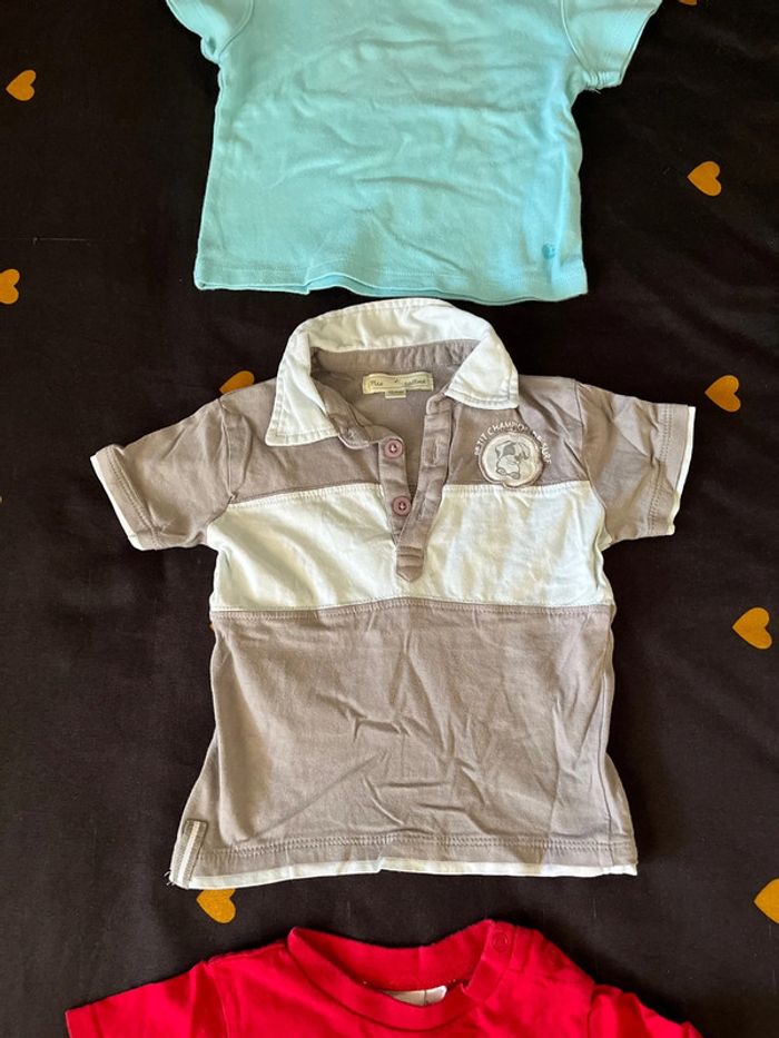 Lot t-shirt 12 mois - photo numéro 3
