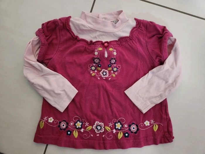 Tshirt manches longues 18 mois - lilas