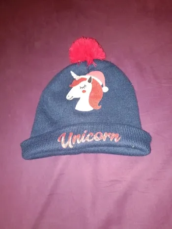 Bonnet in extenso 54 cm licorne