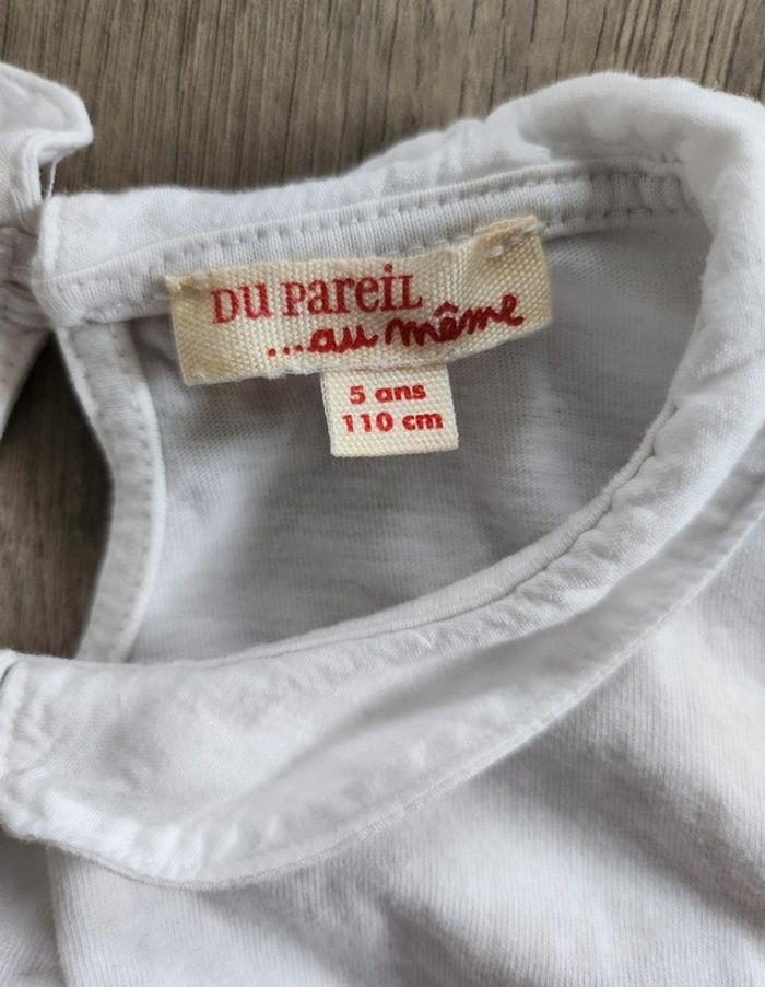 Haut manches longues col fille 5 ans - photo numéro 4