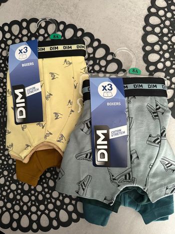 Lot de 6 boxers garçon dim.  8 ans