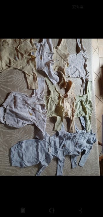 Lot de bodys 1 mois