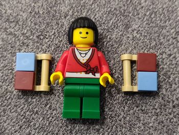 Minifig Lego femme à valises - Parfait état - twn103 -  authentique Lego