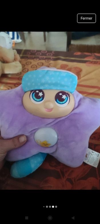 Doudou étoile lumineux j9+b