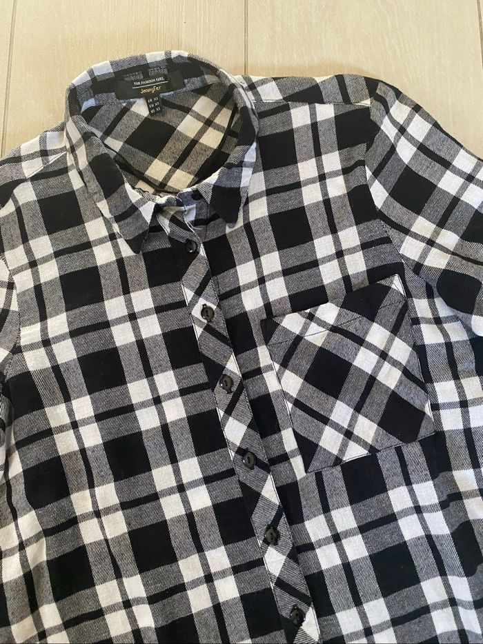 Jennyfer chemise courte à carreaux XS - photo numéro 2