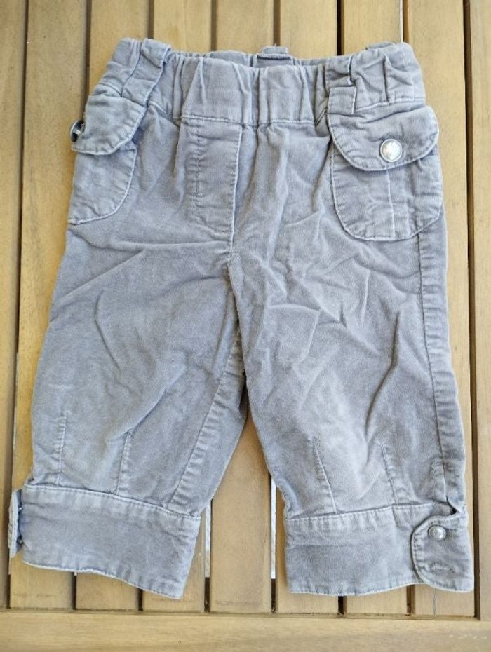 Pantacourt velours