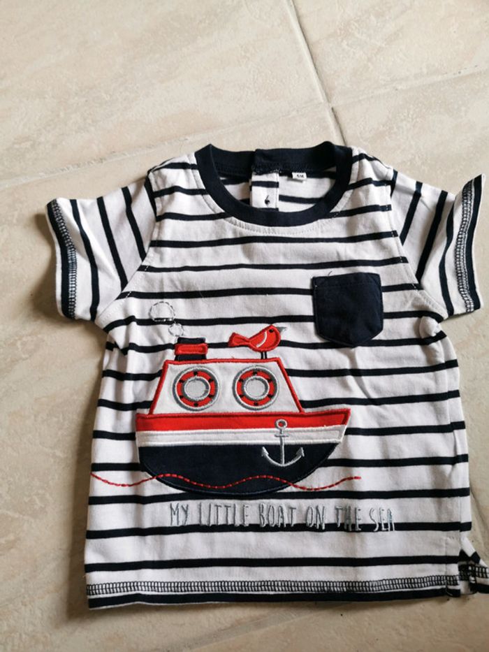 Ensemble Marinière bébé garçon 6 mois neuf