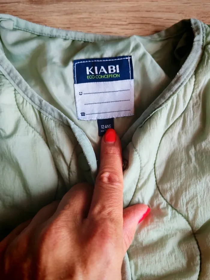 Manteau fille kiabi 12 ans vert pastel celadon - photo numéro 5