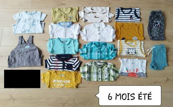 Lot vêtements garçon 6 mois été