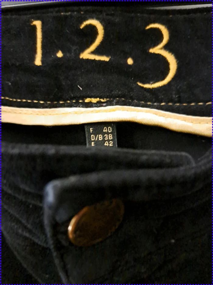 Pantalon femme noir 123 Paris taille 40 toucher doux 3% élasthanne - photo numéro 3