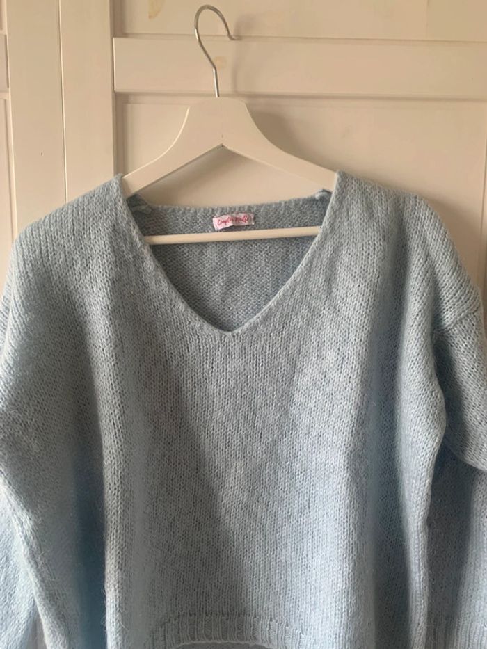 Pull bleu - photo numéro 2