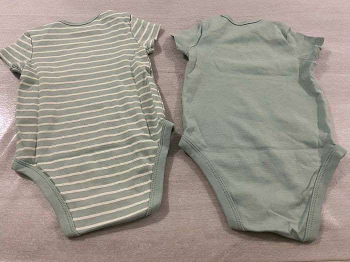 Lot 2 body vert/turquoise 68 cm > 6 mois Baby Club mixte - photo numéro 4