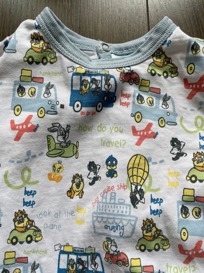 Pyjama mixte 6-12 mois étroit Looney Tunes - photo numéro 3