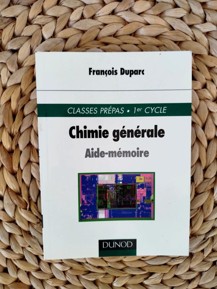 Chimie générale aide mémoire 1er cycle classe préparatoire
