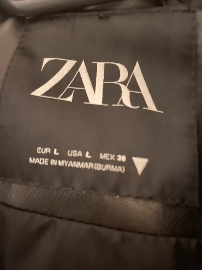Zara Veste Perfecto en similicuir Oversize taille L 🖤 - photo numéro 10