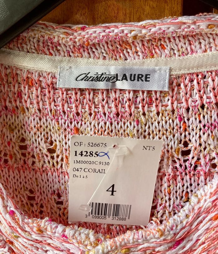 Veste / cardigan T.4 (44-46) Christine Laure en maille - photo numéro 4