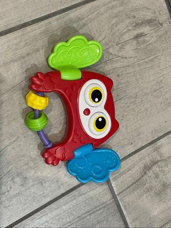 jouet éducatif hibou hochet