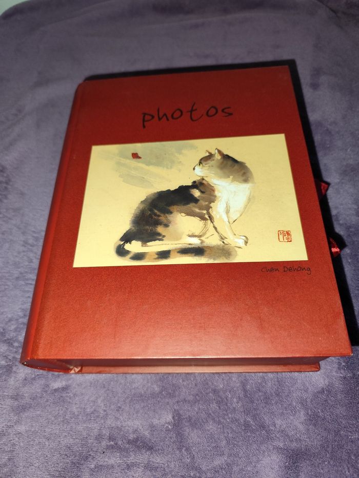 Coffret 2 Album photos chats art gallery forme livre avec estampes chinoises chen dehong - photo numéro 5