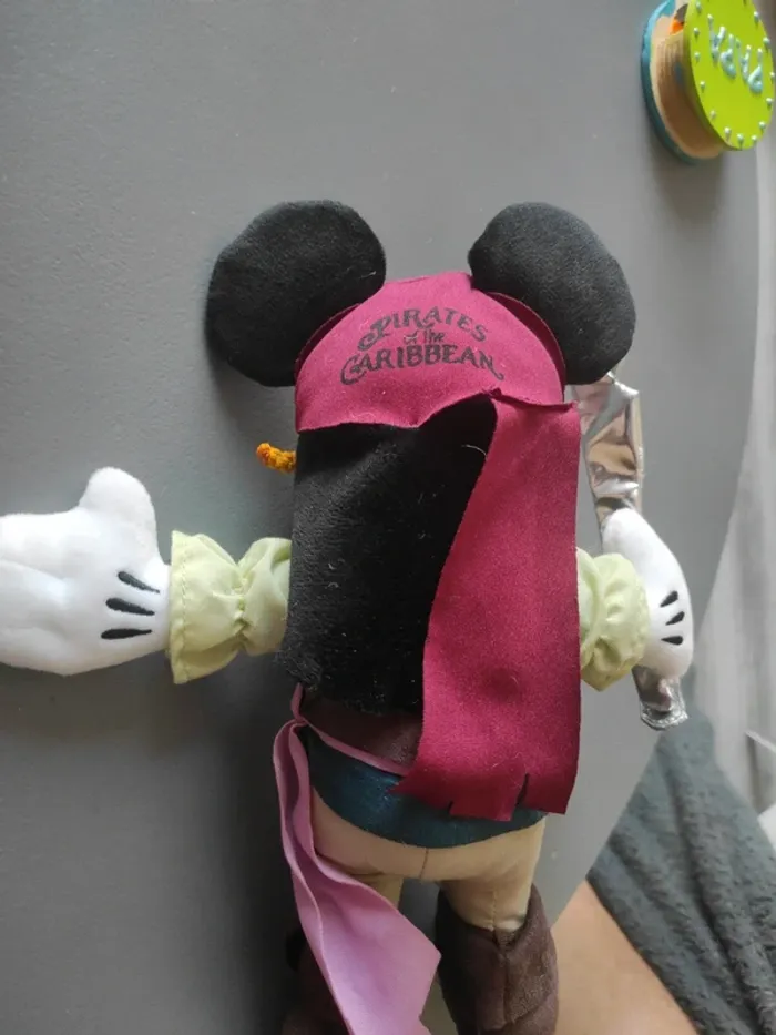 Peluche Mickey Disneyland Paris Disney pirates des caraïbes - photo numéro 3