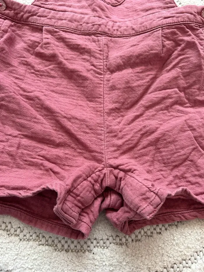 Salopette short  rose - photo numéro 2