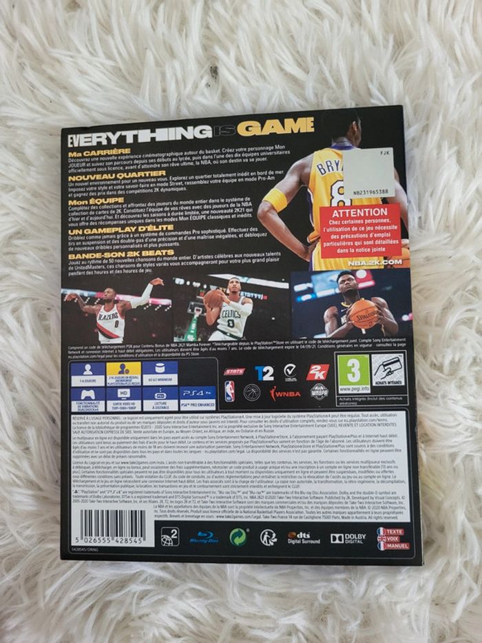 Jeu NBA basket 2021 mamba édition ps4 (Kobe Bryant) - photo numéro 2