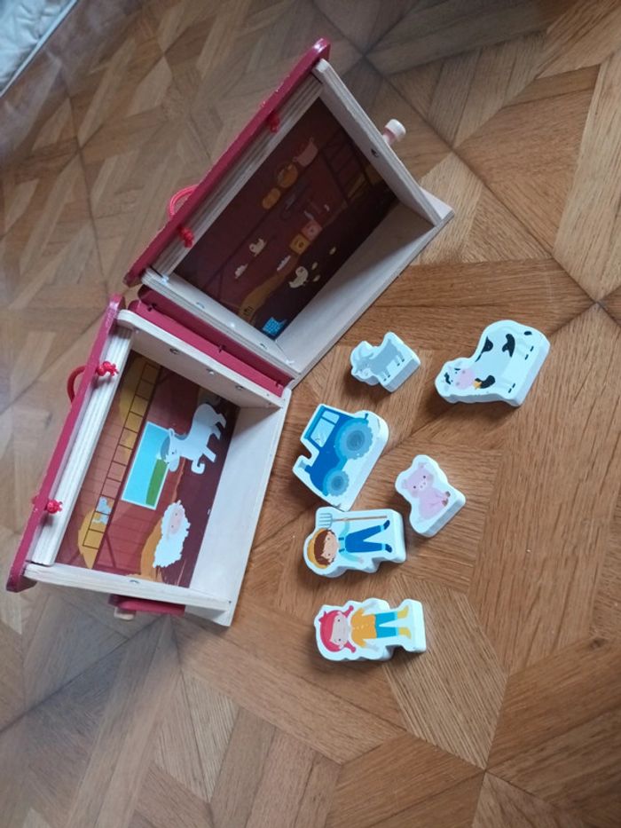 Jouet ferme en bois - photo numéro 9