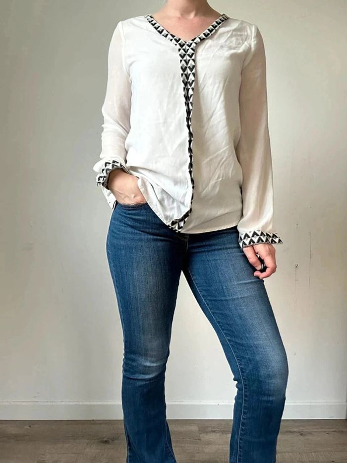 Grace & Mila Blouse blanche - Taille 38 - Très bon état - photo numéro 2