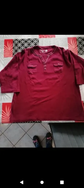 T-shirt manches 3/4 scottage. Taille 5