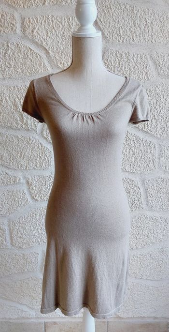 Robe pull beige