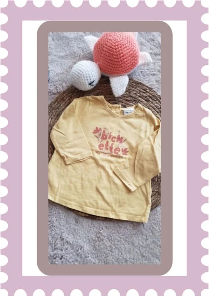 Tee shirt fille 6 mois