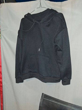 Sweat capuche noir shein L