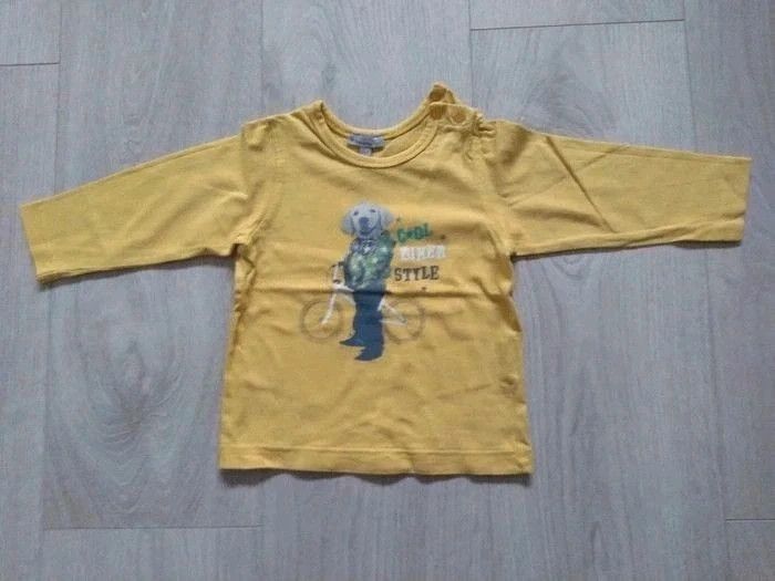 Tee shirt jaune garçon Z Grain de blé 12 mois