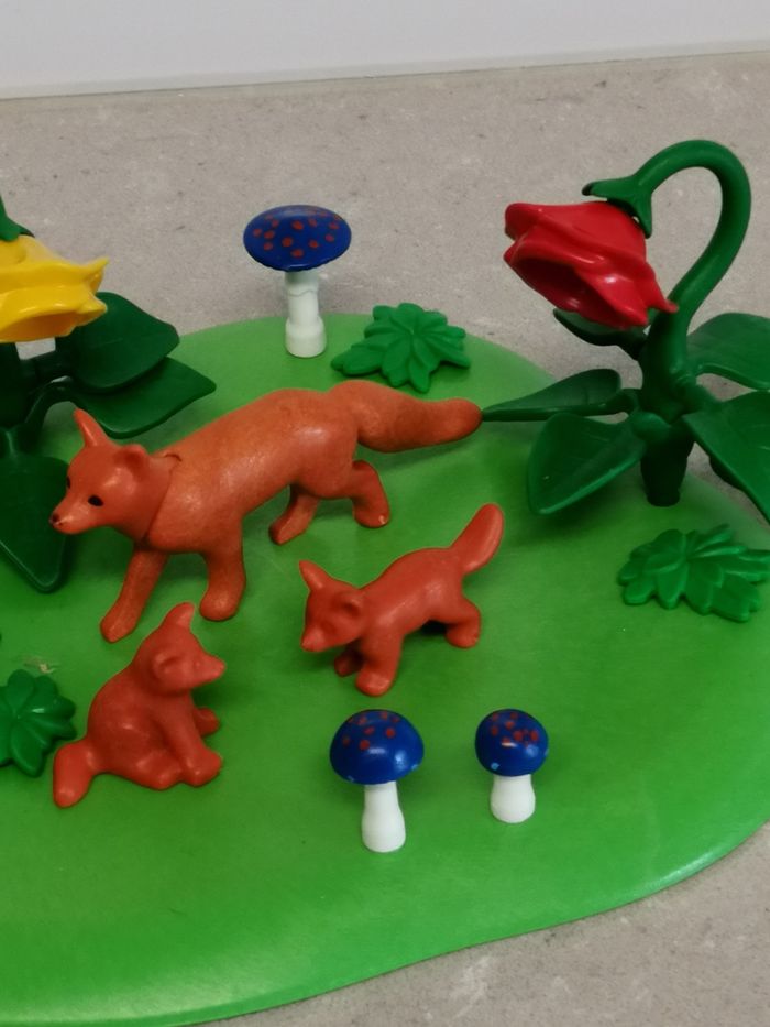 Playmobil Renards, champignons, végétation - photo numéro 2