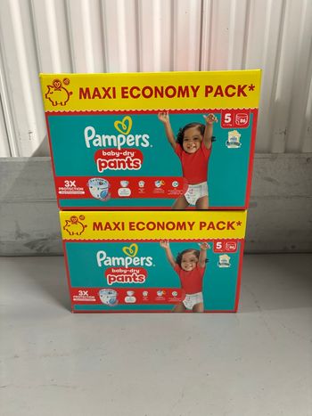 2 maxi pack Pampers pants taille 5 