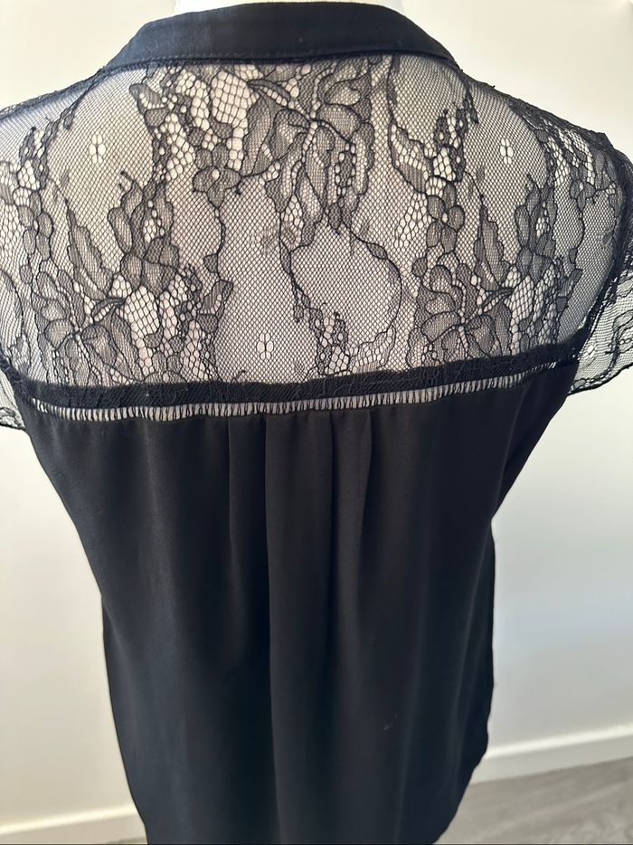 Blouse gothique en dentelle noire T38 M - photo numéro 5
