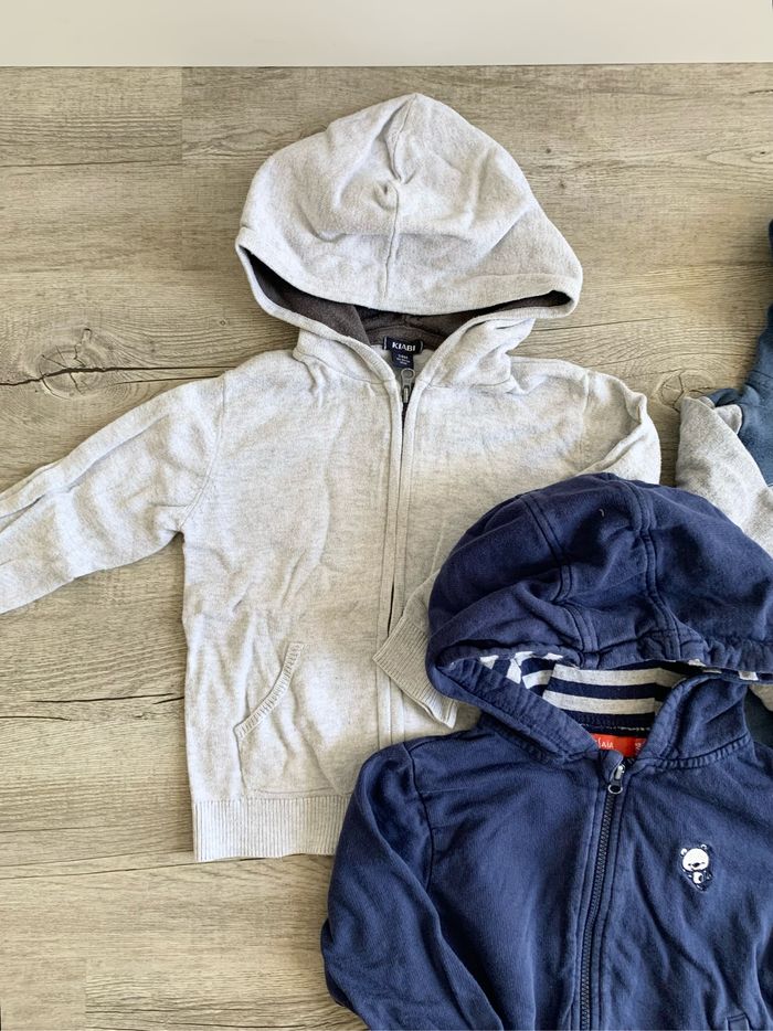 Lot de 3 sweat-shirt à capuche 2 ans - photo numéro 2