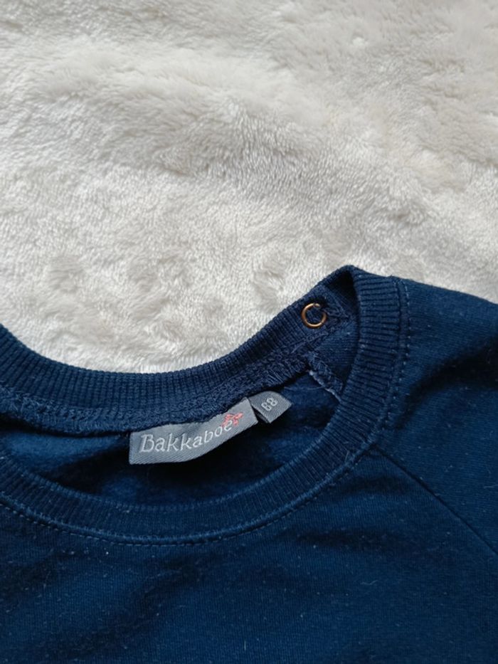 Pull bleu 6 mois Bakkaboe - photo numéro 3