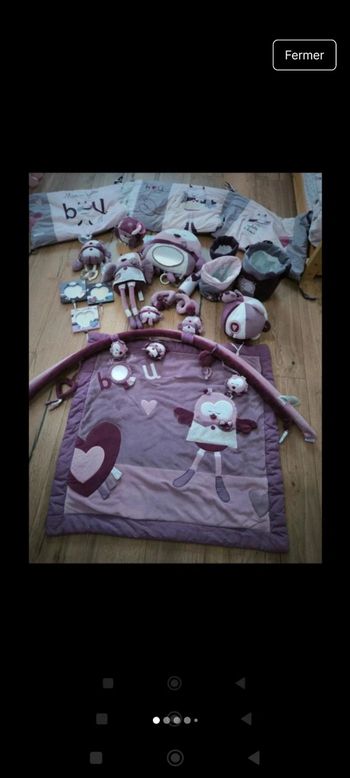Ensemble Mam'zelle Bou+tapis a langer neuf et gigoteuse