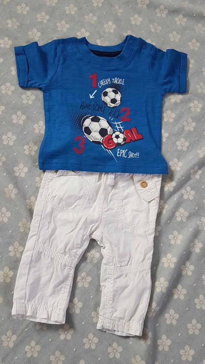 Ensemble été foot 3 mois