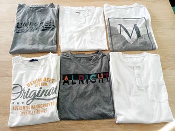 Lot 6 t-shirts garçon 16 ans - Très bon état