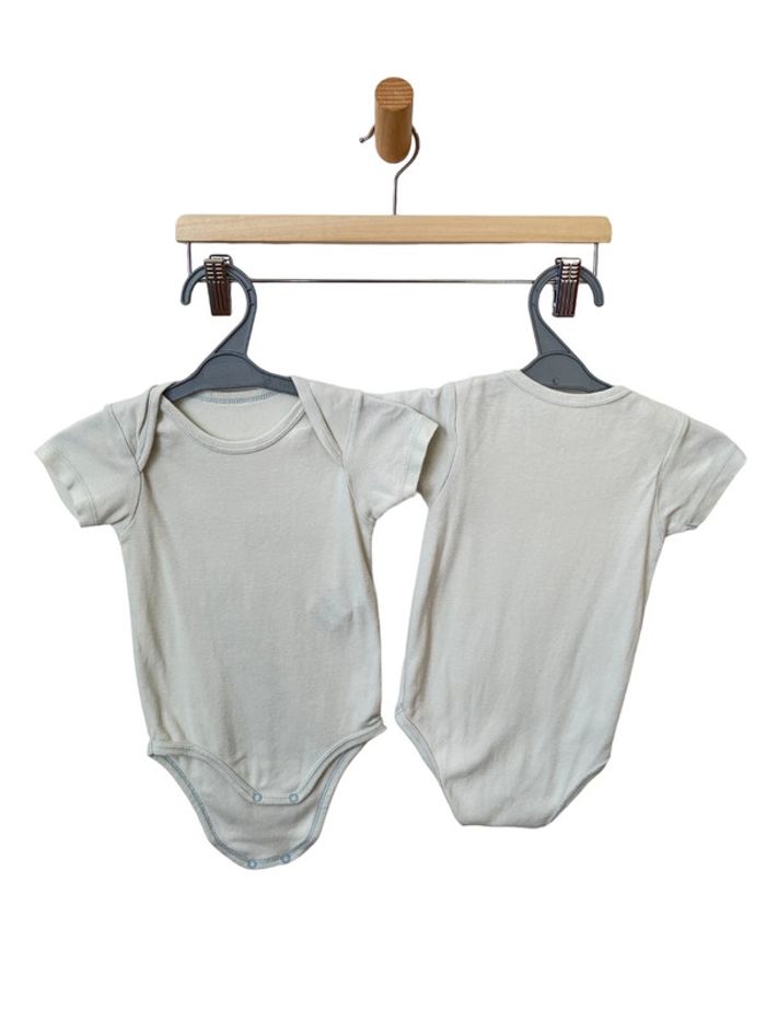 LOT DE 2 bodies à manches courtes (body) - Kiabi 18 mois