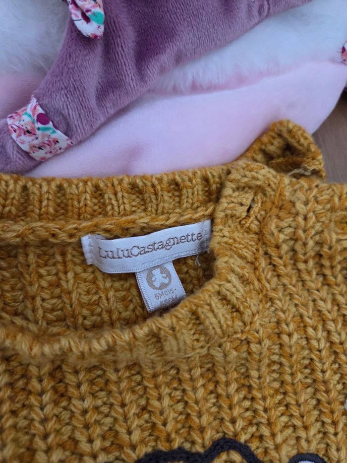 Pull chaud manches longues bébé fille 6 mois Lulu Castagnette - photo numéro 4