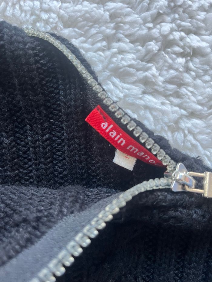 🖤 Pull torsadé noir taille S - Alain Manoukian 🖤 - photo numéro 3